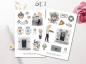 Preview: Mädchen Thanksgiving Sticker Set