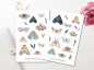 Preview: Motten Sticker Set
