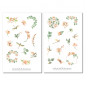Preview: Orchideen und Libellen Sticker Set