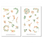 Preview: Orchids and Dragonflies Sticker Set