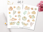 Preview: Pastel Pumpkin Sticker Set