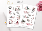 Preview: Forest and Moon Sticker Set