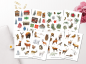 Preview: Forest Animals Winter Sticker Set