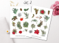 Preview: Forest Animals Winter Sticker Set