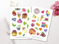 Preview: Süßigkeiten Sticker Set