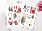 Preview: Girls Christmas Sticker Set