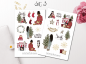 Preview: Girls Christmas Sticker Set