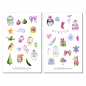 Preview: Animals Gifts Christmas Sticker Set