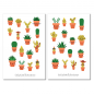 Preview: Cactus Sticker Set