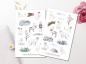 Preview: Winter Animals Sticker Set