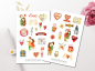 Preview: Valentinstag Pärchen Sticker Set