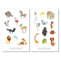 Preview: Tiere Afrika Sticker Set