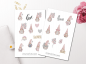 Preview: Gnome Valentinstag Sticker Set