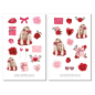 Preview: Girls Valentine Sticker Set