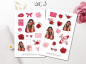 Preview: Girls Valentine Sticker Set