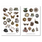 Preview: Vintage Steampunk Sticker Set