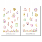 Preview: Pastel Crystals Sticker Set