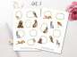 Preview: Tiere Sticker Set