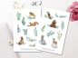 Preview: Tiere Sticker Set