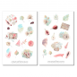 Preview: Sommer Watercolor Sticker Set