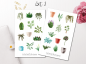 Preview: House plants Sticker Set