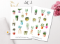 Preview: Zimmerpflanzen Sticker Set