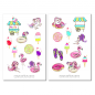 Preview: Mädchen Pool Sticker Set