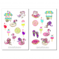 Preview: Mädchen Pool Sticker Set