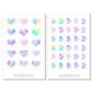 Mobile Preview: Rainbow Hearts Sticker Set
