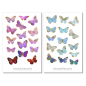 Preview: Schmetterlinge bunt Sticker Set