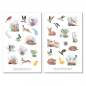 Preview: Wald Tiere Sticker Set