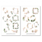 Preview: Blumen Beige Sticker Set