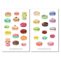 Preview: Colorful Macarons Sticker Set