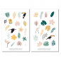 Preview: Sommer Tropisch Sticker Set