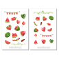 Preview: Wassermelone Sticker Set