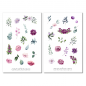 Preview: Rosa Lila Blumen Sticker Set
