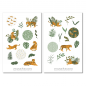 Preview: Leopard und Tiger Sticker Set