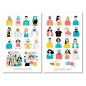 Preview: Masken Sticker Set