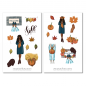 Preview: Autumn Girl Sticker Set