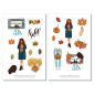 Preview: Autumn Girl Sticker Set