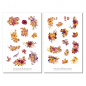 Preview: Herbstblätter Blumen Sticker Set