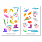 Preview: Herbst Vogel Regen Sticker Set