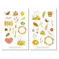 Preview: Herbst Ernte Sticker Set