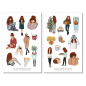 Preview: Cozy Girl Collection Sticker Set