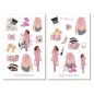 Preview: Girls Pink Sticker Set