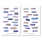 Preview: Purple Brushstroke Sticker Set