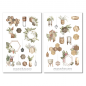Preview: Sommer Vögel Sticker Set