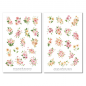 Preview: Rosa Blumen Sticker Set