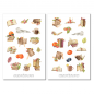 Preview: Bücher Herbst Sticker Set