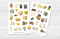 Preview: Notizbücher Sticker Set